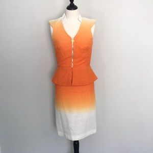 Antonio Melani Ombré Peplum Dress